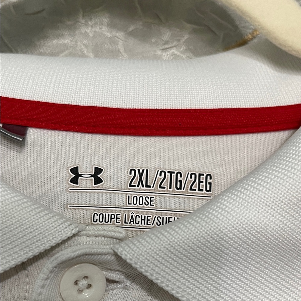 🌺Under Armour Men's Classic White Polo - Picture 2 of 5